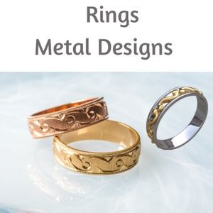 rings metal designs sign